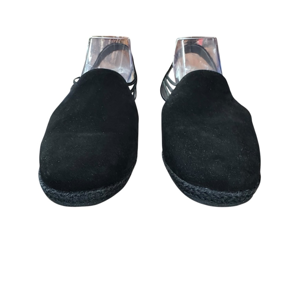 Women’s David Tate Size 8.5 WIDE Black Leather Upper “Nelly” Slingback Shoes - Picture 4 of 10